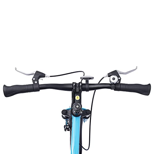 CHIMHOON Vélo universel en acier au carbone de 18", réglable en hauteur, convient pour garçons et filles de 125 à 140 cm, peut supporter 60 kg (bleu)