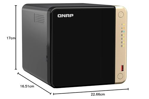 QNAP TS-464 NAS Tower Ethernet/LAN Noir N5095