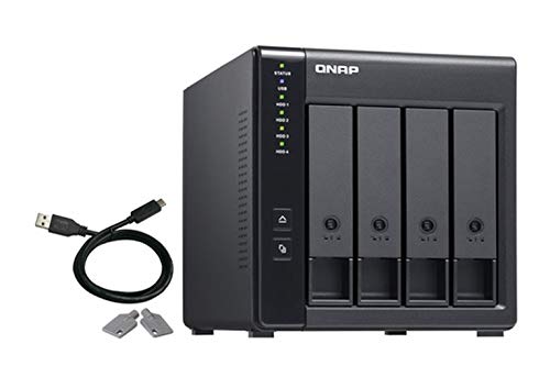 QNAP TR-004 4 Bay Desktop NAS Expansion - Optional Use as a Direct-Attached Storage Device