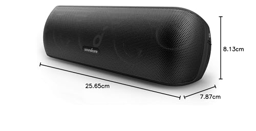 Soundcore Motion+ Enceinte Bluetooth Puissante avec Son Hi-Res 30W, USB-C, 12 Heures d'autonomie, Étanchéité IPX7, App avec EQ modifiable, DSP avancé et Audio Haute fidélité