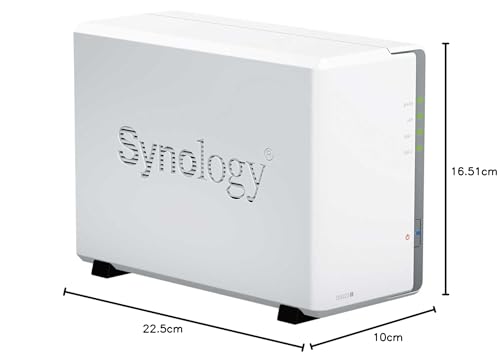 SYNOLOGY DS223J NAS de Bureau 2 Baies, Blanc