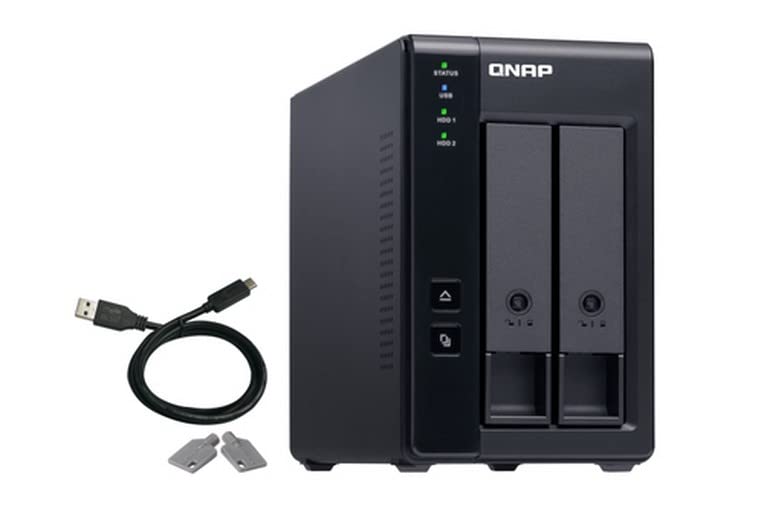 QNAP TR-002 2 Bay Desktop NAS Expansion - Optional Use as a Direct-Attached Storage Device