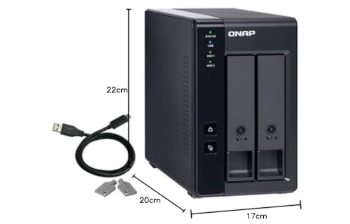 QNAP TR-002 2 Bay Desktop NAS Expansion - Optional Use as a Direct-Attached Storage Device