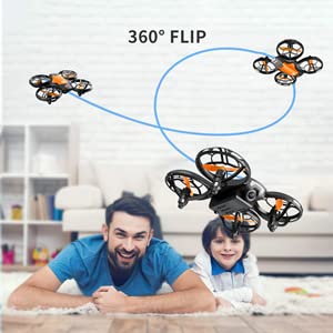 4DRC V8 Mini Drone avec Caméra 720P WiFi FPV, 20 Minutes de Vol, Induction de Gravité, Vol de Trajectoire, Mode sans Tête, 360° Flips,Vol Stationnaire, pour Les Débutants et Les Enfants