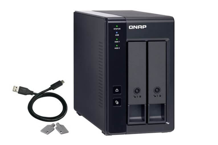 QNAP TR-002 2 Bay Desktop NAS Expansion - Optional Use as a Direct-Attached Storage Device