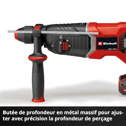 Einhell Professional Marteau Perforateur sans fil TP-HD 18/26 D Li BL - Solo Power X-Change (18V, 2,6J, moteur PurePOWER brushless) Livré sans Batterie ni Chargeur + Malette