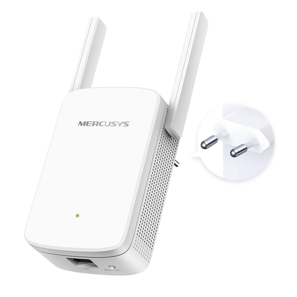 MERCUSYS ME30 TP-Link Repeteur WiFi Bi-Bande AC1200Mbps, Amplificateur WiFi, Répéteur WiFi Puissant, Ethernet Port, Repeteur WiFi Exterieur, Borne WiFi Extender, Brancher et Utiliser