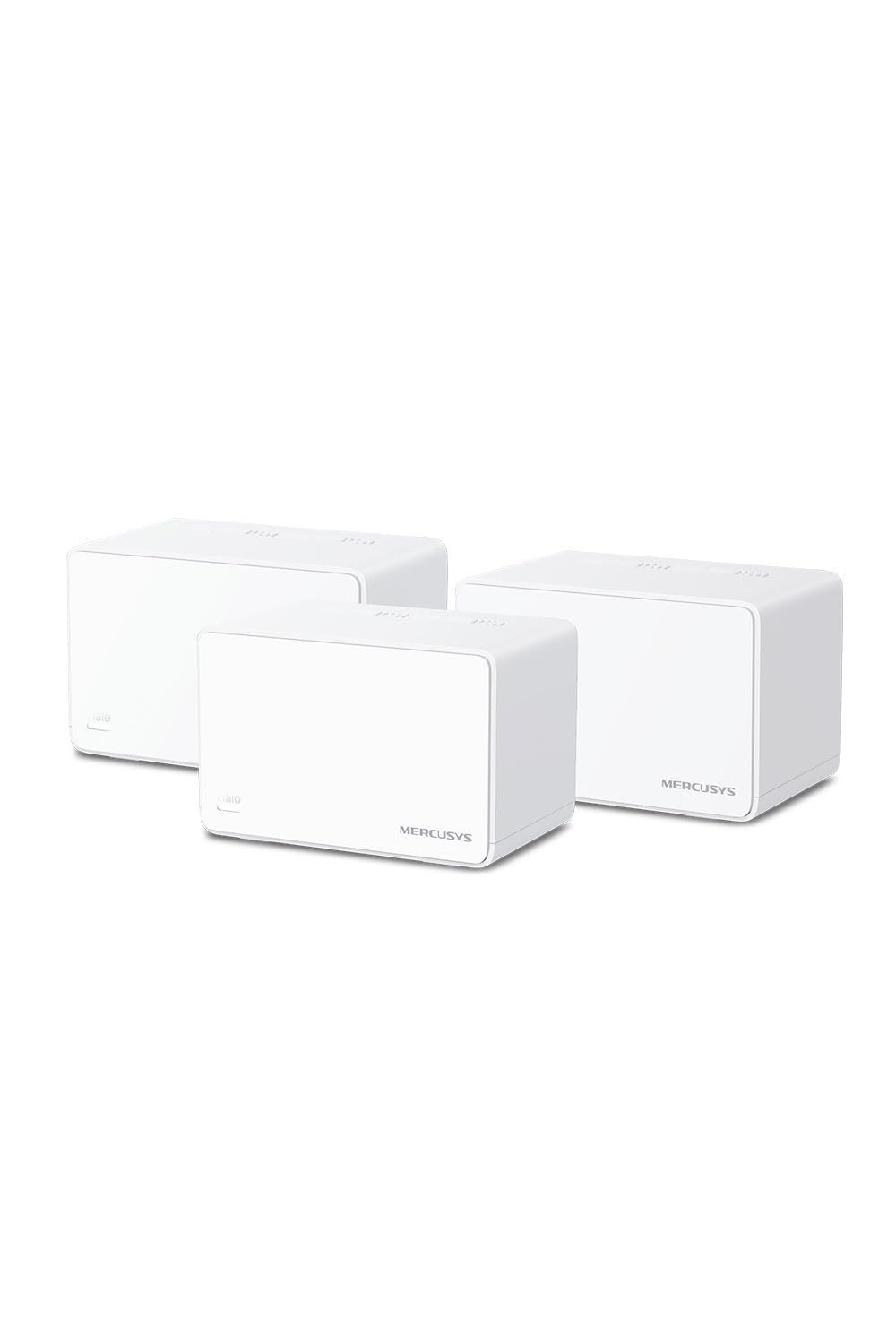 MERCUSYS Halo H3000X(3-pack) TP-Link WiFi Mesh Routeur WiFi 6 Bi-Bande AX3000Mbps, Couverture Jusqu'à 650 m², Canaux 160 MHz, 3 Ports Gigabit, Repeteur WiFi, Contrôles Parentaux Puissants