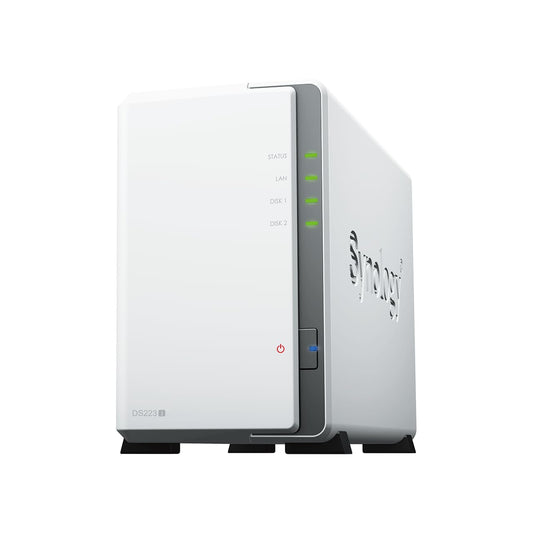 SYNOLOGY DS223J NAS de Bureau 2 Baies, Blanc