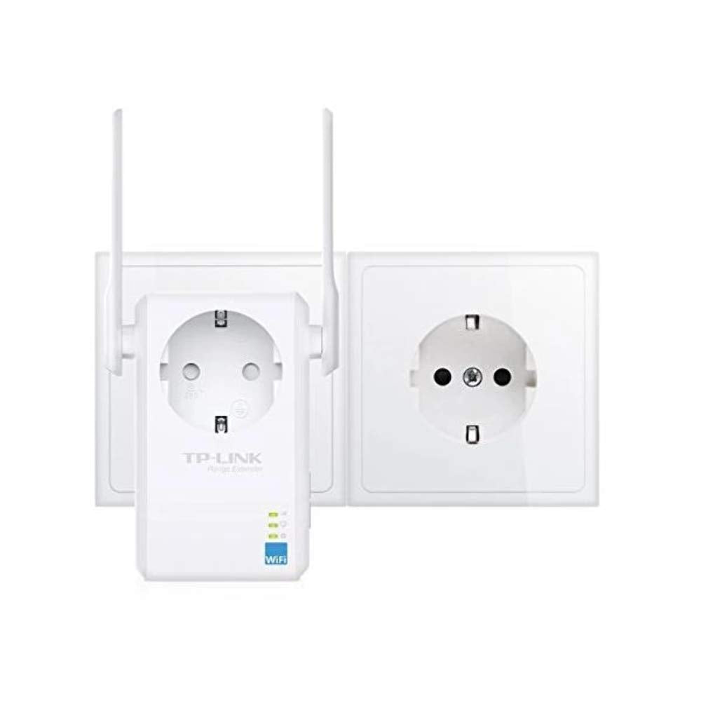 TP-Link Répéteur 300 Mbps Wi-Fi N, 1 Port Ethernet, Prise Intégrée, Compatibilité Universelle, Installation Facile (TL-WA860RE) , Blanc