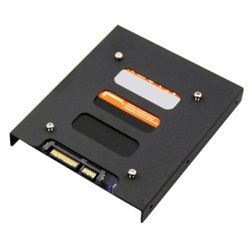 TRIXES Métal Noir 2,5 Pouces SSD à 3,5 Pouces SSD Kit de Montage de Disque Dur Interne SSD - Support pour Disque Dur - pour Disque Dur - Remplacement de Montage Haute Performance pour Disque Dur