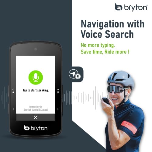 Bryton Rider 750SE Ordinateur de vélo GPS à écran Tactile Couleur LCD 2,8", Carte UE Hors Ligne, Compatible avec Le Radar de vélo, 40 Heures d'autonomie, Navigation avec trajectoire Courbe par Virage