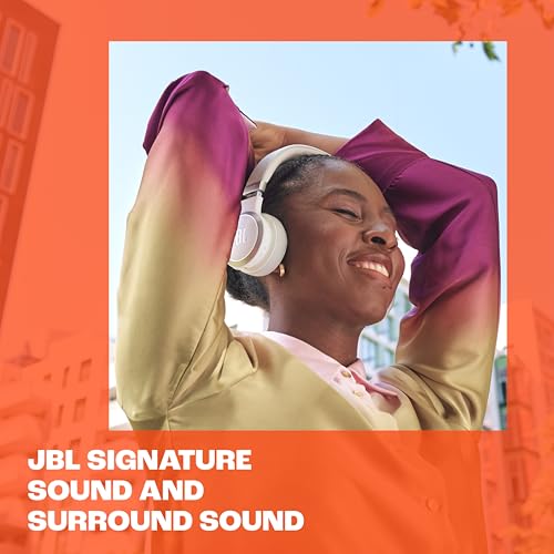 JBL Live 670NC Casque supra-auriculaire, Bluetooth 5.3, connexion multi-source, Réduction de Bruit Adaptative et Smart Ambient, jusqu'à 65 heures d'autonomie, bleu