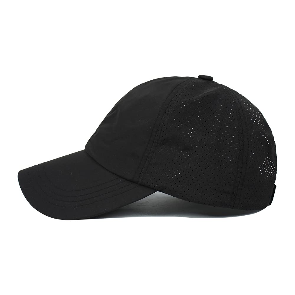 YAMEE Casquette de Baseball Femme Homme Casquette été Mixte Casquette de Sport Anti UV Casquette de Queue de Cheval pour Running Golf Cyclisme Randonnée(Tour de tête : 57-58 cm)