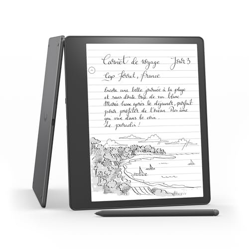 Kindle Scribe (2022) - 16 Go | Le premier Kindle et carnet de notes numérique tout-en-un, avec écran Paperwhite 10,2" de 300 ppp | Stylet premium inclus