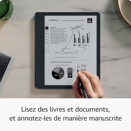 Kindle Scribe (2022) - 16 Go | Le premier Kindle et carnet de notes numérique tout-en-un, avec écran Paperwhite 10,2" de 300 ppp | Stylet premium inclus