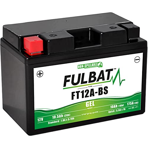 FULBAT - BATTERIE MOTO FULBAT GEL FT12A-BS / YT12A-BS 12V 10,5AH 175A