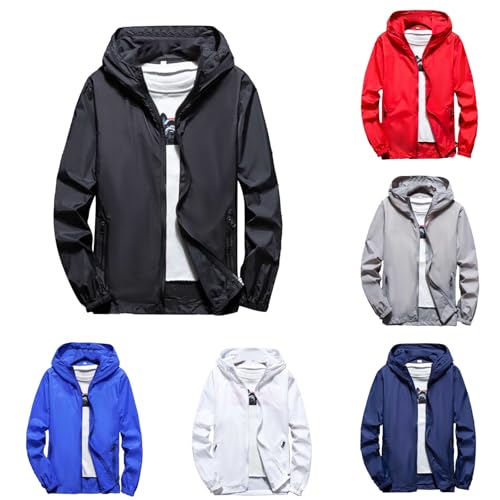 Chemise Femme Veste de Course Running Vêtements de Protection Solaire Full Zip Hoodie Randonnée en Plein Air Surf Shirt Séchage Rapide Poches Femme et Homme