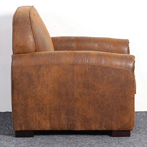 Fauteuil Club Perle Tissu Vintage