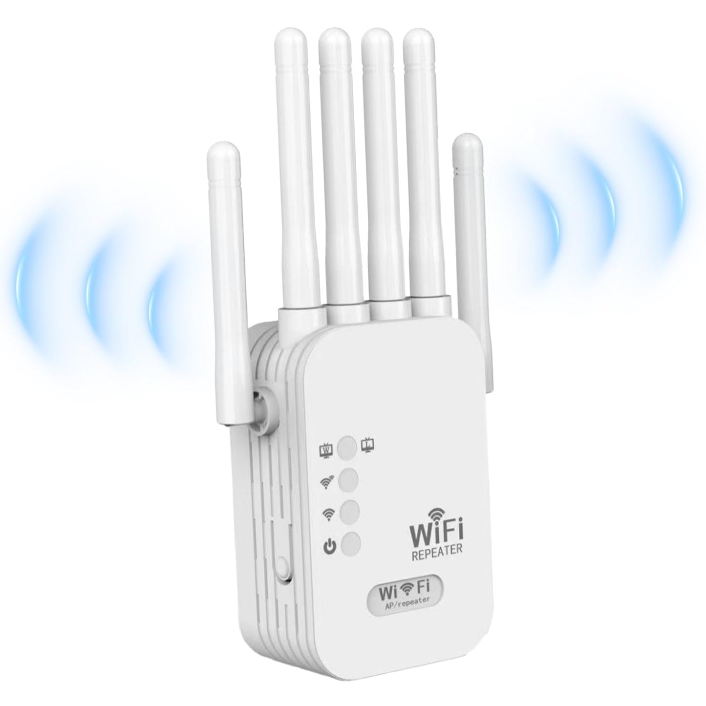 Répéteur WiFi Exterieur, 2024 Nouveau Amplificateur WiFi 6 antennes, Répéteur WiFi Puissant sans Fil Double Bande 5GHz & 2.4GHz WiFi Extender, Compatible avec Toutes Les Box Internet Ethernet Port