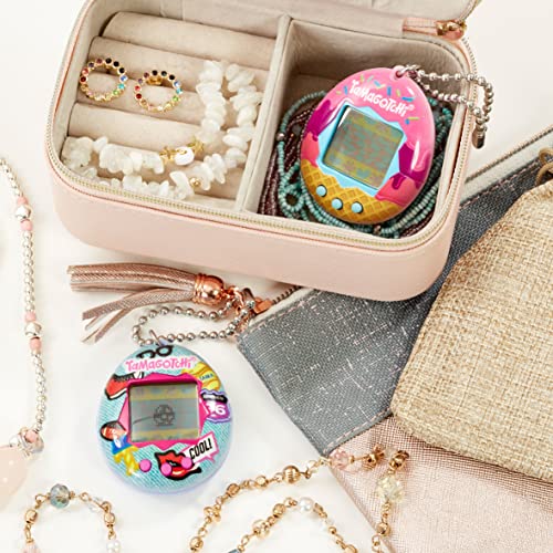 Bandai - Tamagotchi - Tamagotchi Original - Icecream - Animal électronique virtuel avec écran Couleur, 3 Boutons et Jeux - Jouet Animal interactif en Français - Jouet Enfant 8 Ans et + - 42922