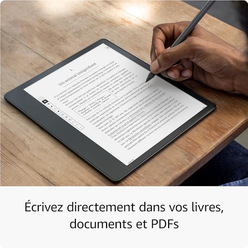 Kindle Scribe (2022) - 16 Go | Le premier Kindle et carnet de notes numérique tout-en-un, avec écran Paperwhite 10,2" de 300 ppp | Stylet premium inclus