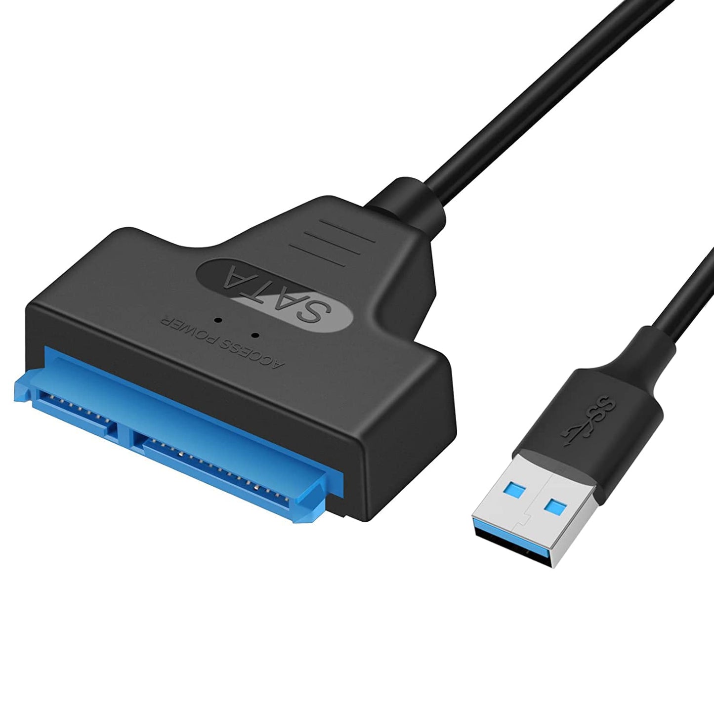 Unnderwiss Cable sata to usb Adaptateur SSD/HDD Compatible avec les disques durs externes et internes, 2,5 pouces Compatible avec les systèmes d'exploitation Windows, Mac et Linux