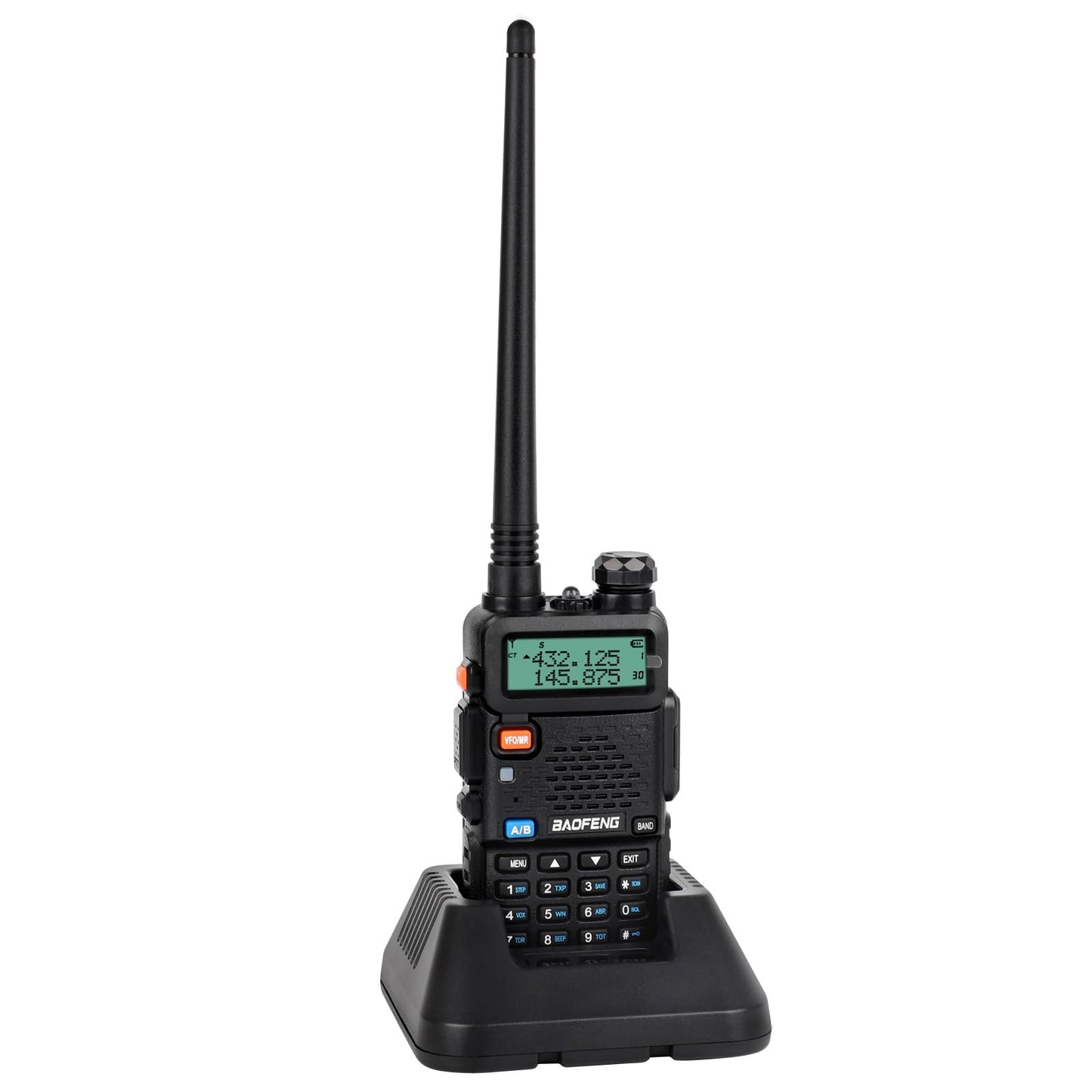 Talkie Walkie Rechargeable 144-146/430-440 MHz, 128 Canaux, VOX CTCSS/DCS, UHF, VHF, FM, Batterie De 1800 MAh, PortéE Maximale De Conversation De 5 à 8 Km, Radio Professionnelle avec Kit Mains Libres