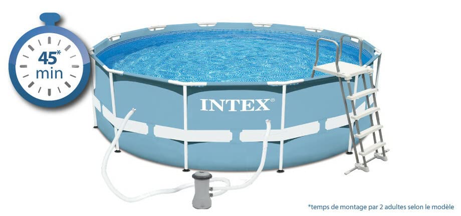 Intex kit Piscine Prism Frame Ronde Tubulaire (ø) 3,66 x (h) 0,99m