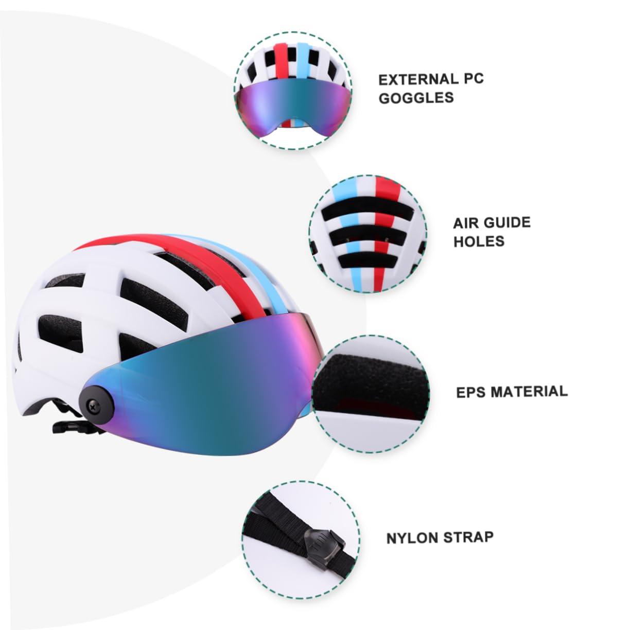 Toddmomy 1 Pc Cascos Para Bicicletas Givré Casque