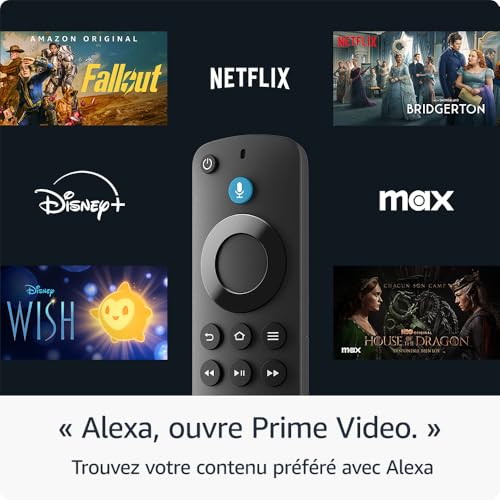 Amazon Fire TV Stick HD (Nouvelle génération) | TV gratuite et en direct, télécommande vocale Alexa, contrôle de la maison connectée, streaming HD