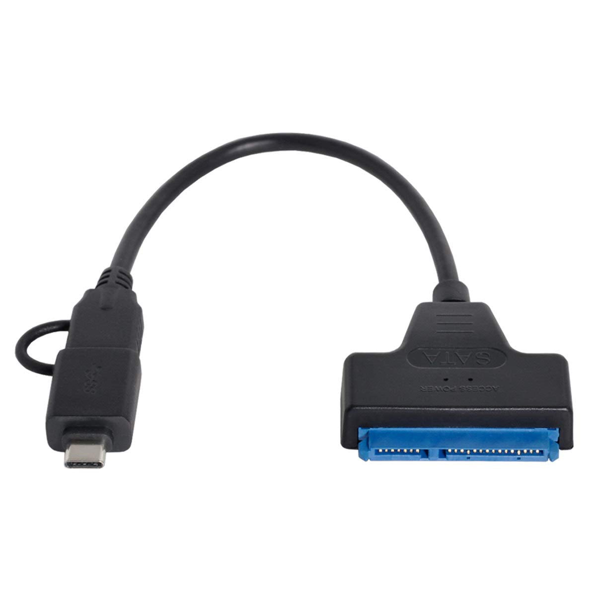 Xiwai Câble adaptateur USB 3.0 mâle vers SATA 22 broches pour disque dur 2,5 pouces pour MacBook et ordinateur portable