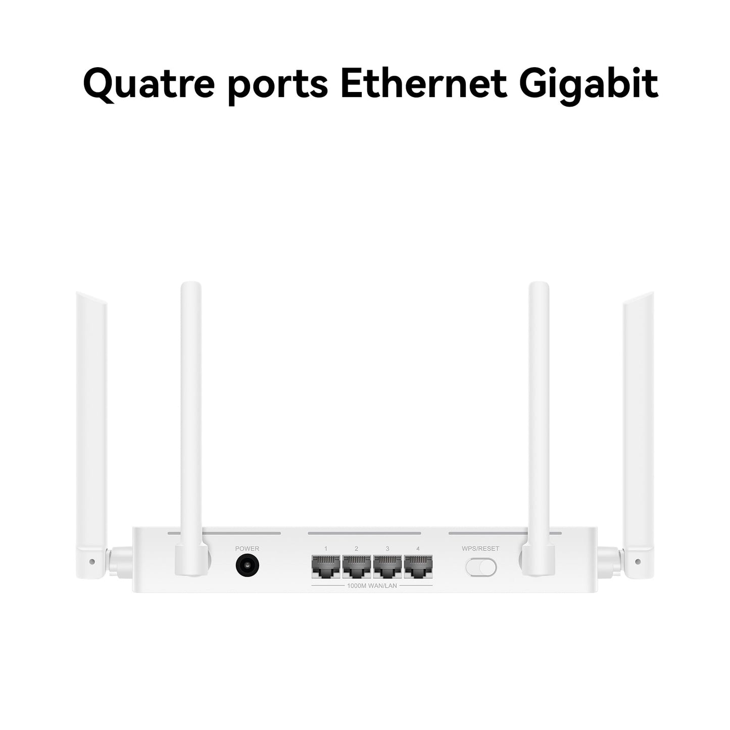 HUAWEI WiFi AX1, Routeur Wi-FI 5 Bi-Bande AC1200, Vitesses Rapides, 4 Ports Ethernet Gigabit, Configuration Facile, Diagnostic Wi-FI Visualisé, Contrôles Parentaux, HomeSec