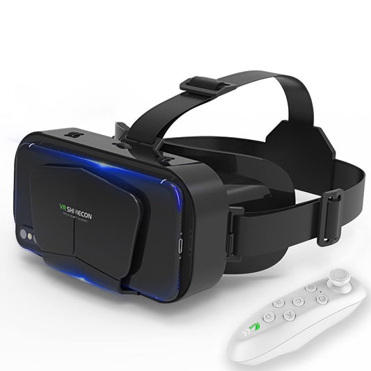 Casque VR, Casque Réalité 3D Virtuelle, Casque VR Compatible avec lPhone & Android Phone, Qualité d'image 2K HD & Lumière Anti-Bleue-Casque de Réalité Virtuelle pour Jeux et Films Noir