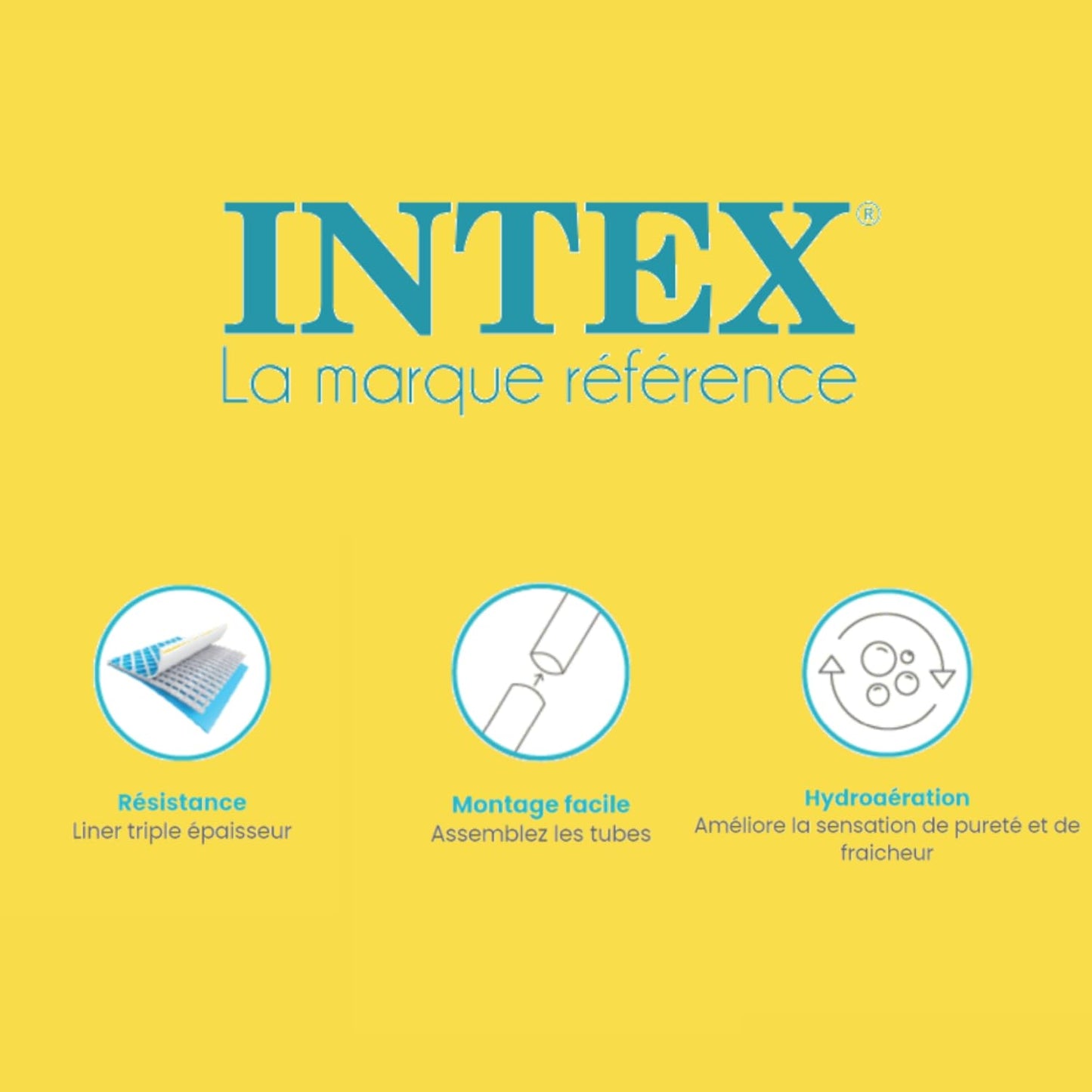 Intex kit Piscine Tubulaire Clear Window (ø) 4,88 x (h) 1,22m