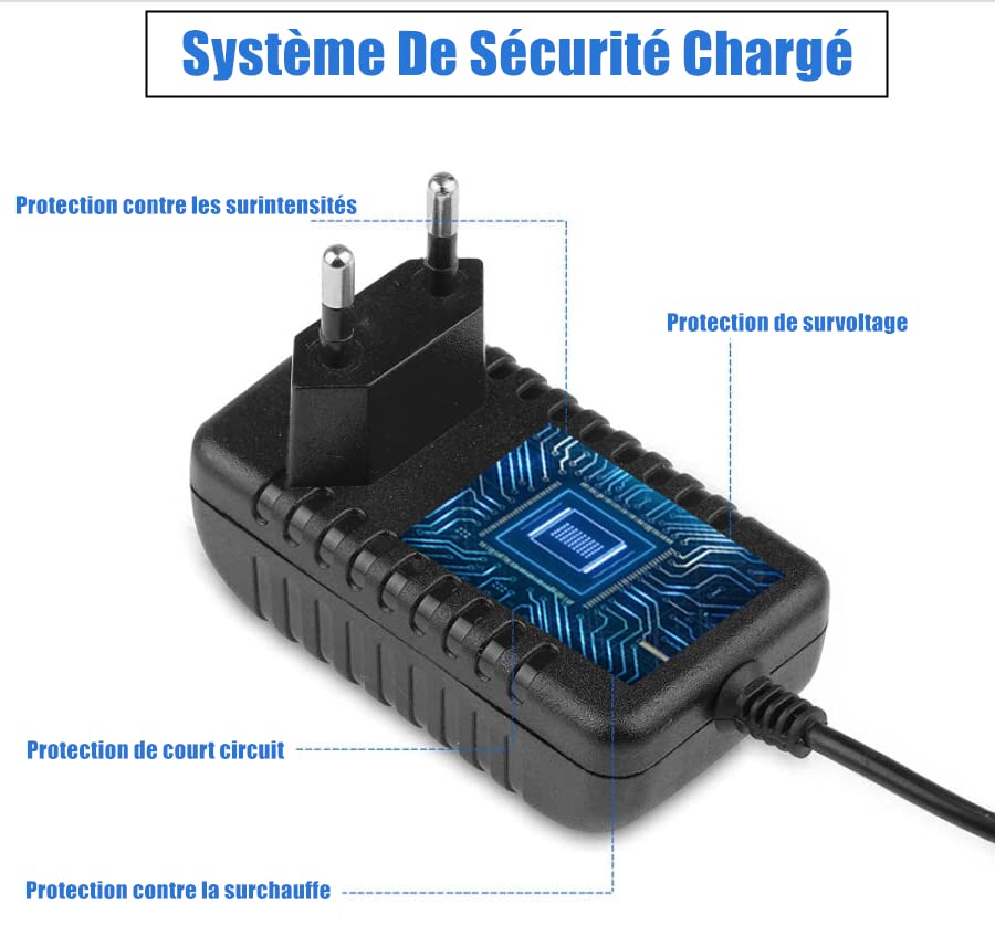 Adaptateur Secteur 9V 2A, AC220V 230V Pilote d'alimentation avec Adaptateur 8 Prises DC9V 2000mA 1500mA 1000mA 500mA Chargeur convertisseur Sans Fil AC-DC (DC9V~2A)