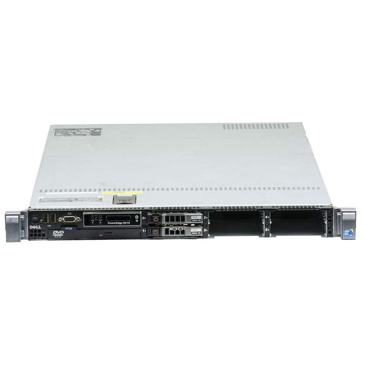 DELL PowerEdge R610 2 x processeur Intel Xeon QuadCore E5620 32 Go DDR3 Reg, HDD 2 x 600 Go SAS 2,5 ", Rack 1U, 2 x LAN1000, H700 Raid Controller, Windows Server 2019 Standard (Reconditionné certifié)