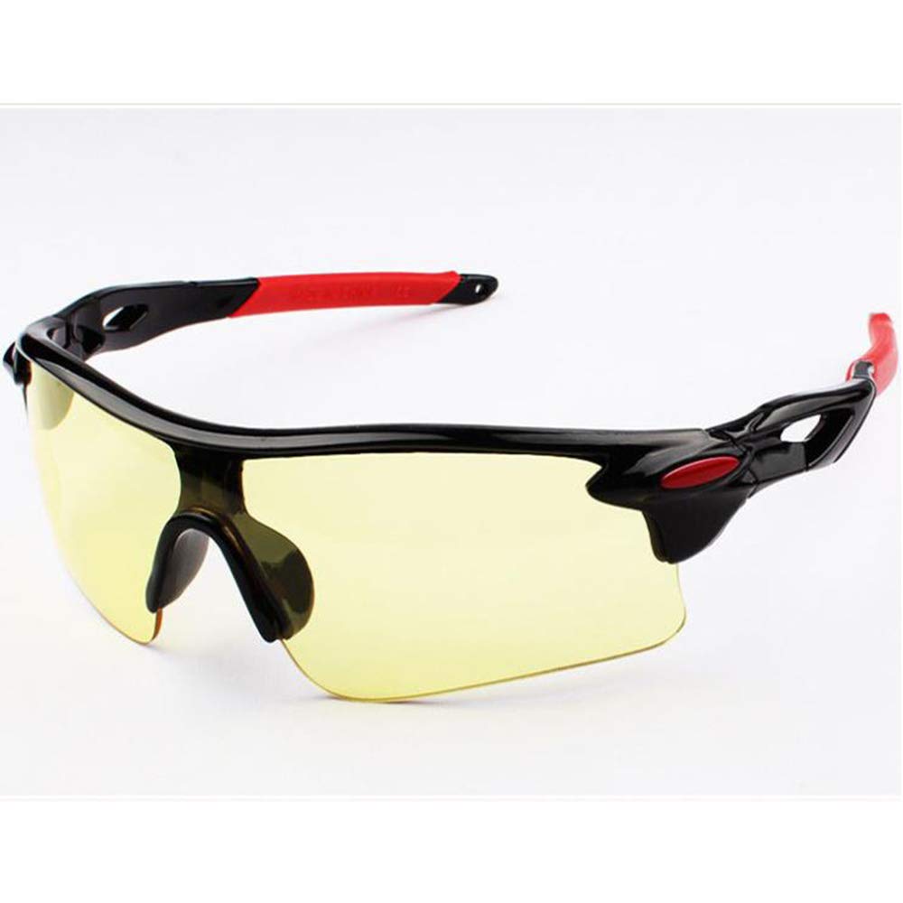 MINGZE Lunettes de sécurité avec lentilles enveloppantes transparentes anti-buée et anti-dérapantes, protection UV, lunettes de soleil pour le vélo de pêche au golf, Lunettes Anti Lumière Bleue