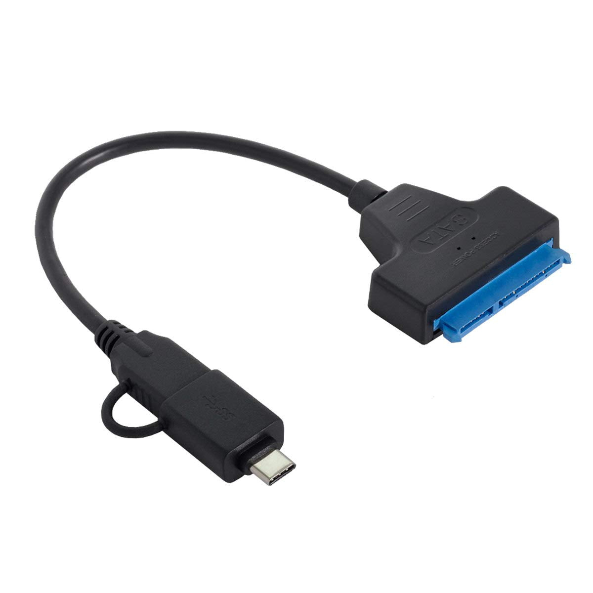 Xiwai Câble adaptateur USB 3.0 mâle vers SATA 22 broches pour disque dur 2,5 pouces pour MacBook et ordinateur portable