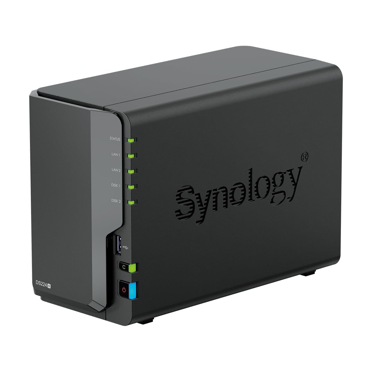 DS224+ Bt NAS 2 emp. 2.0/2.7 GHz 64b QuadCore 2Go 2 LAN GbE USB3.2