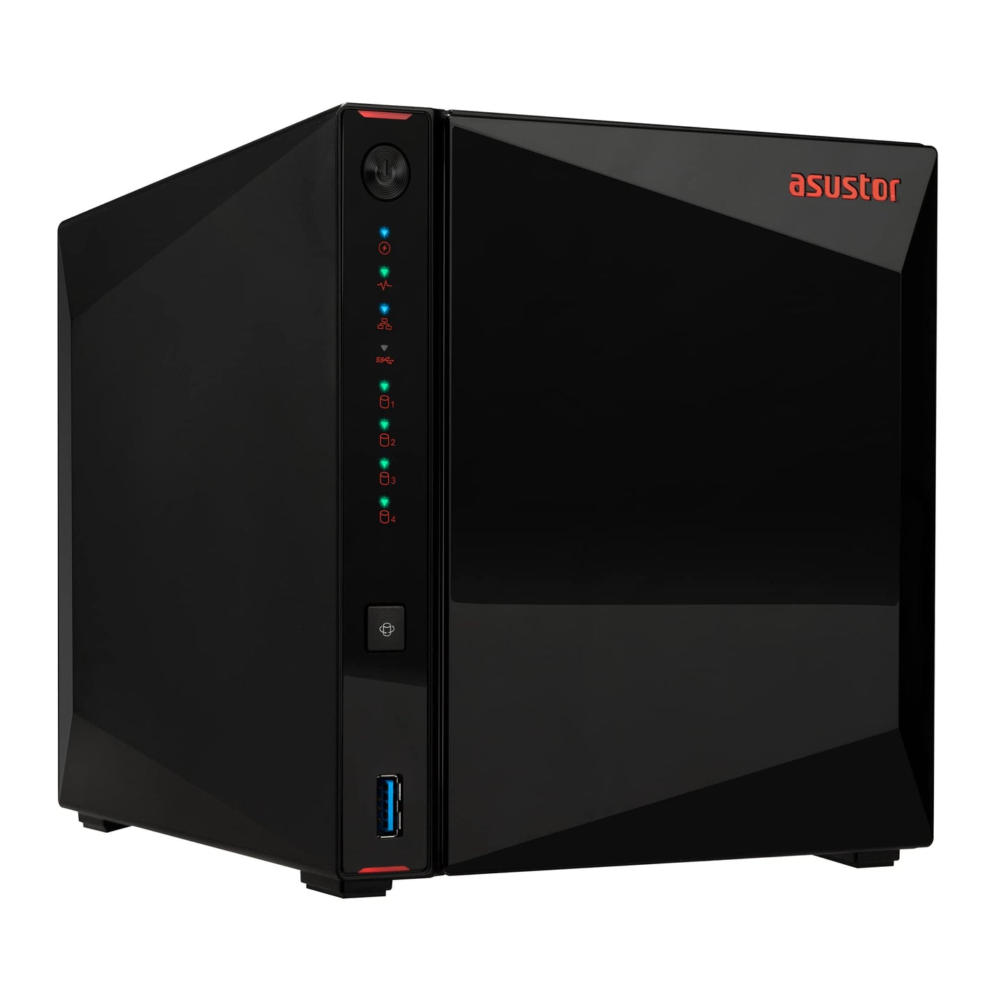 Asustor NIMBUSTOR 4 AS5304T 4 Bay NAS Bureau Boîtier Quad Core 1.5 GHz CPU, 4 Go RAM DDR4, sans Disque