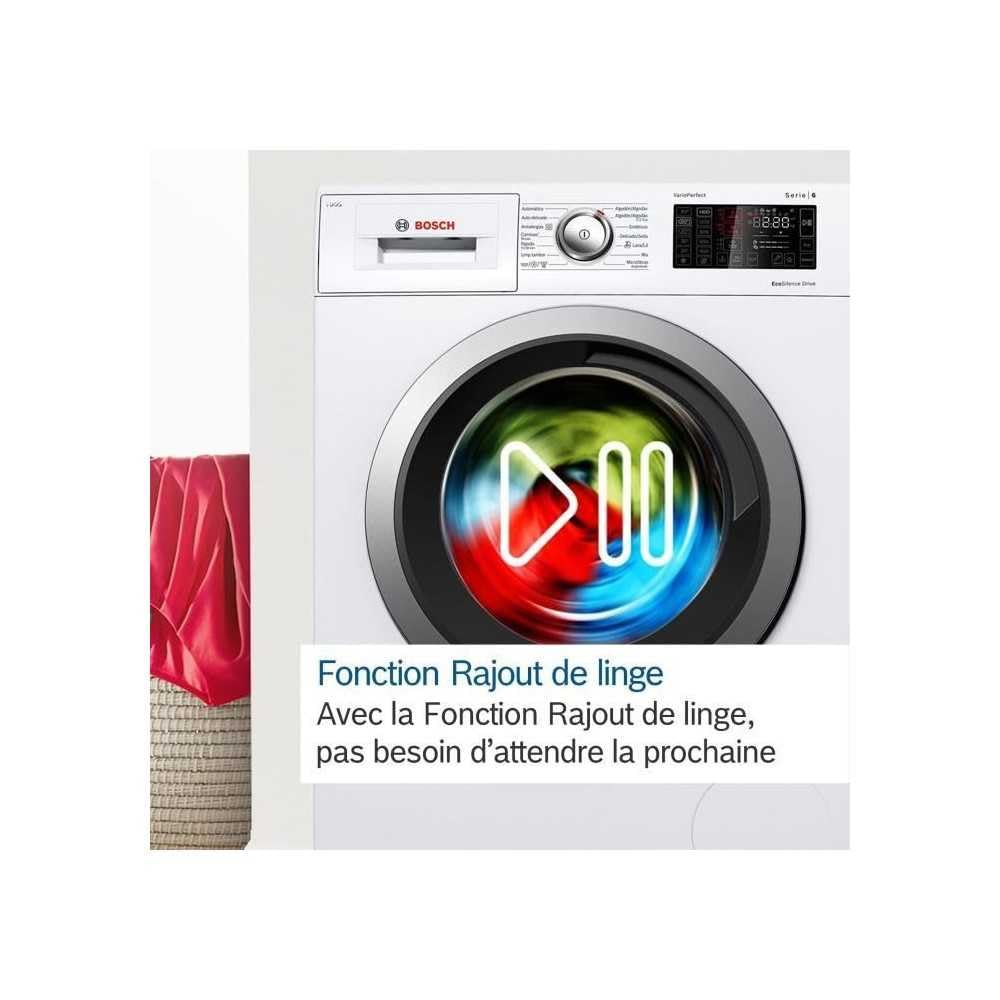 Bosch WGE03207FR, Lave-linge Pose-libe, Série 2, 8 kg, 1200 trs/min, 47l- Blanc