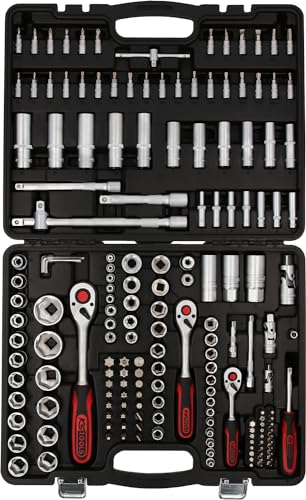 KS Tools 917.0779 - Caisse à Outils Complète en Coffret Douille et Accessoires en 1/4", 3/8" et 1/2" - Outillage Mécanique de Notre Gamme Ultimate avec Clé à Cliquet - 179 Pièces