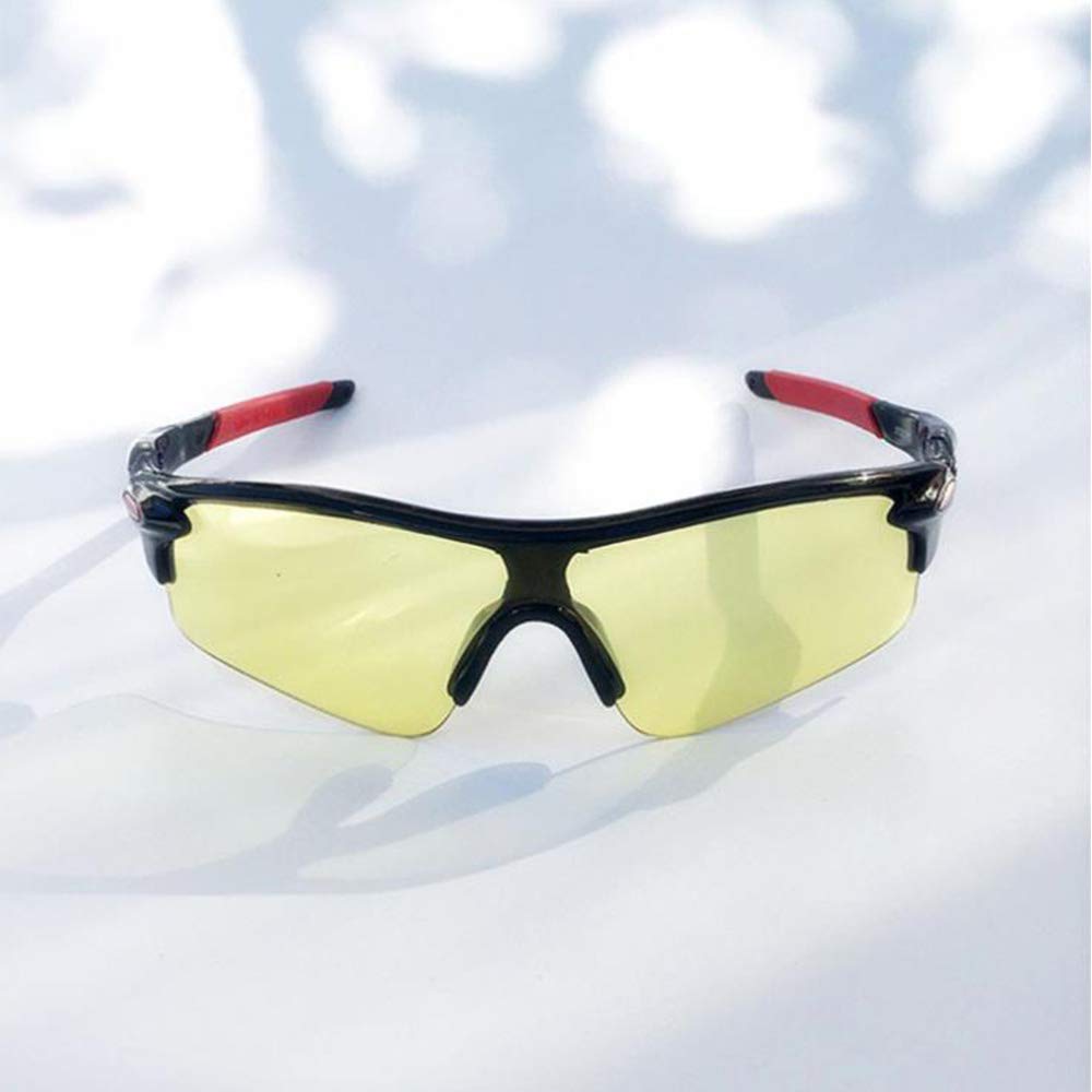 MINGZE Lunettes de sécurité avec lentilles enveloppantes transparentes anti-buée et anti-dérapantes, protection UV, lunettes de soleil pour le vélo de pêche au golf, Lunettes Anti Lumière Bleue