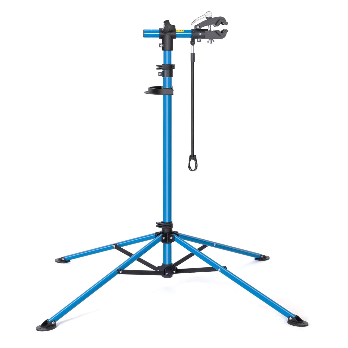 CXWXC Support de montage de vélo réglable en hauteur rotatif à 360° avec grand plateau à outils robuste pour VTT, jusqu'à 30 kg (bleu)