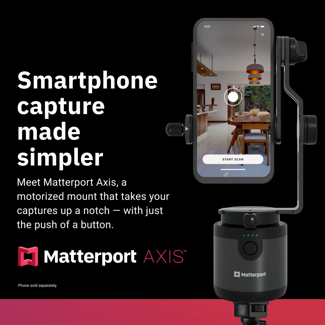 Matterport Axis Gimbal Stabilizer for Smartphone Camera (Axis + Tripod + Starter Pack)