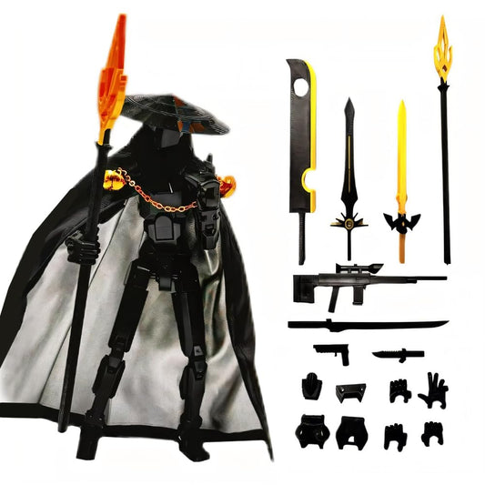 Syijupo T13 Action Figure,13cm Figurine d'action Titan 13,Figurine d'action Imprimée en 3D,Figurines d'action Multi-articulations,T13 Figurine d'action avec Armes,Décorations de Bureau