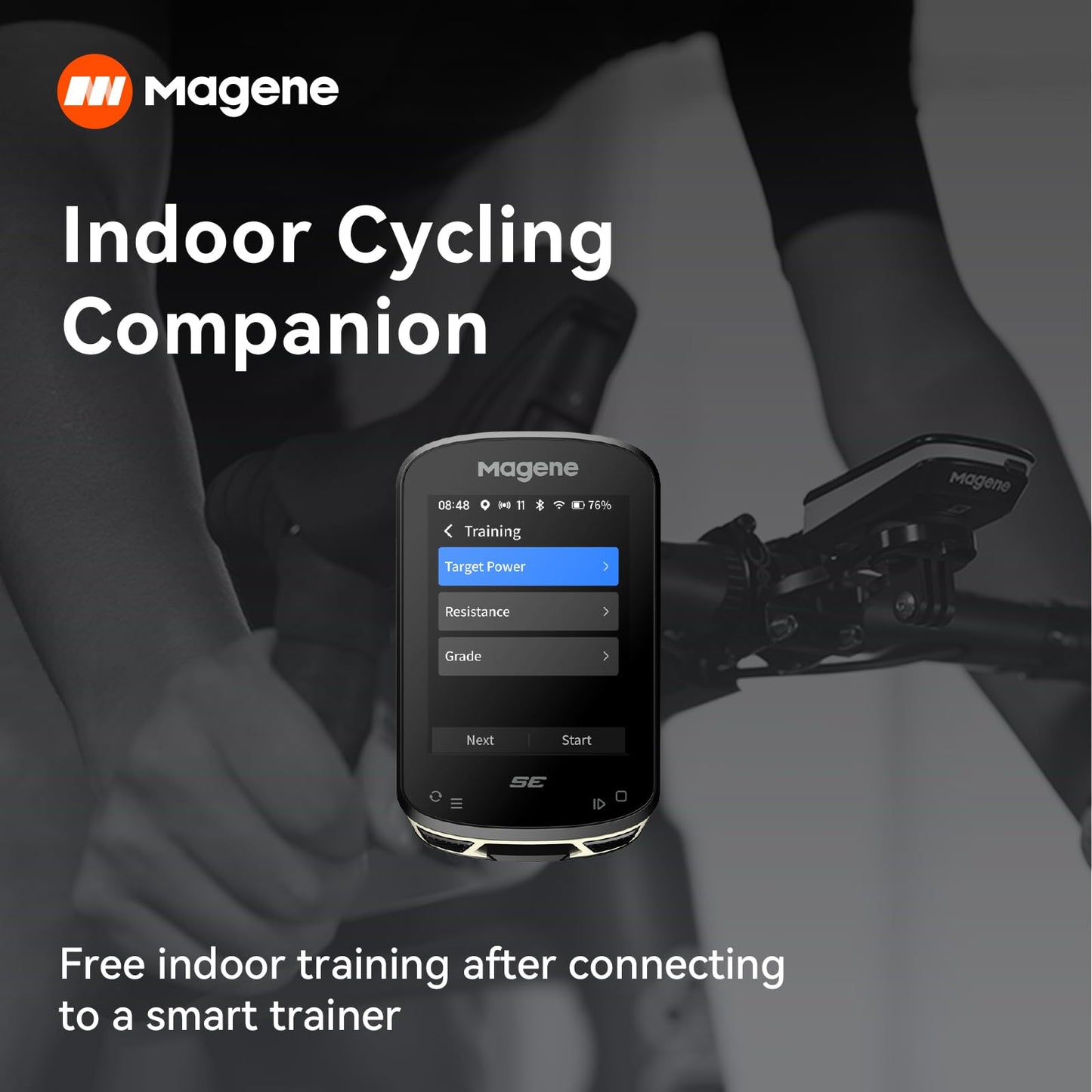 Magene C506SE Compteur Vélo GPS sans Fil, Écran Couleur Étanche de 2,4'', Navigation Routière, Bluetooth&WiFi, Données Personnalisées, 11 Langues