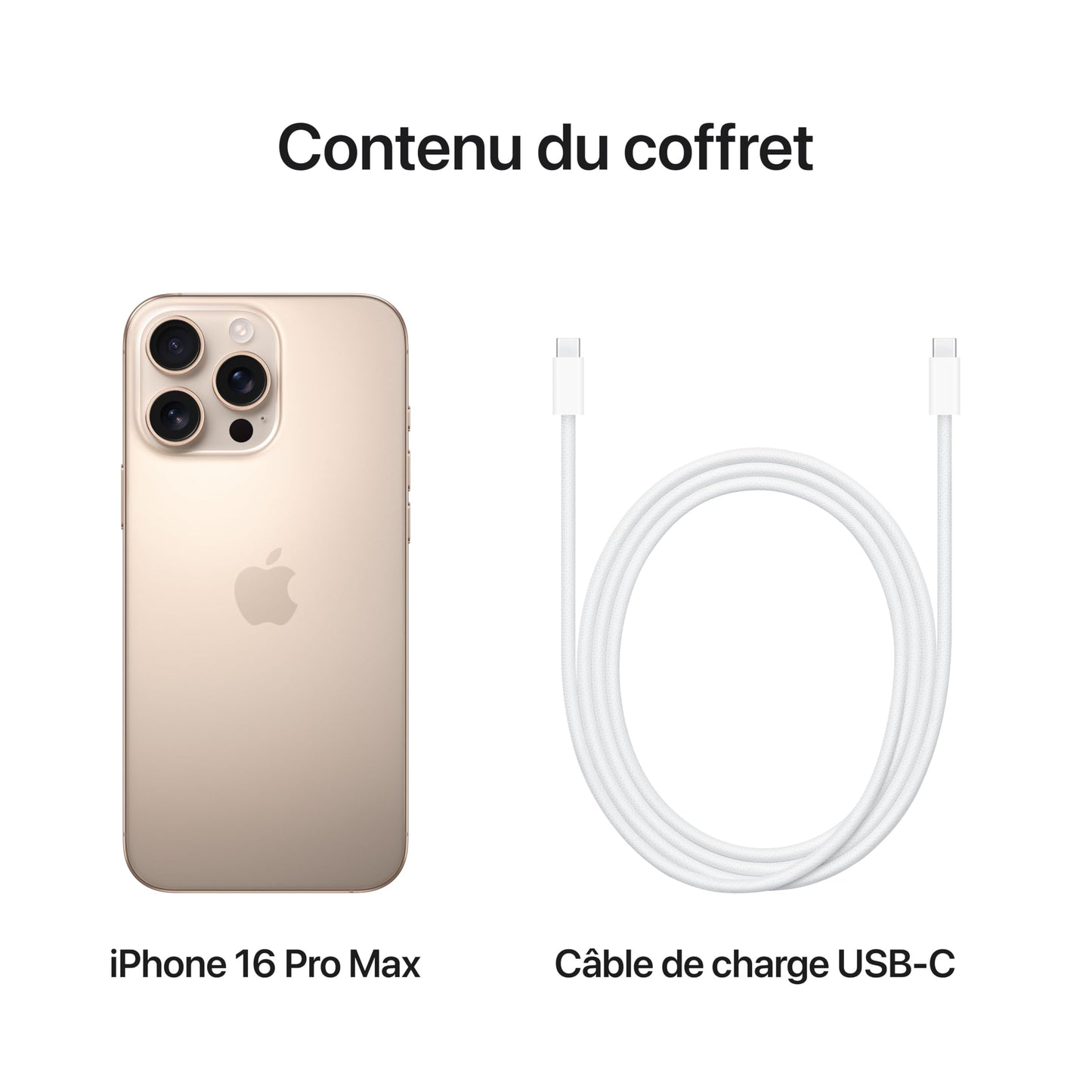 Apple iPhone 16 Pro Max (256 Go) - Titane Sable