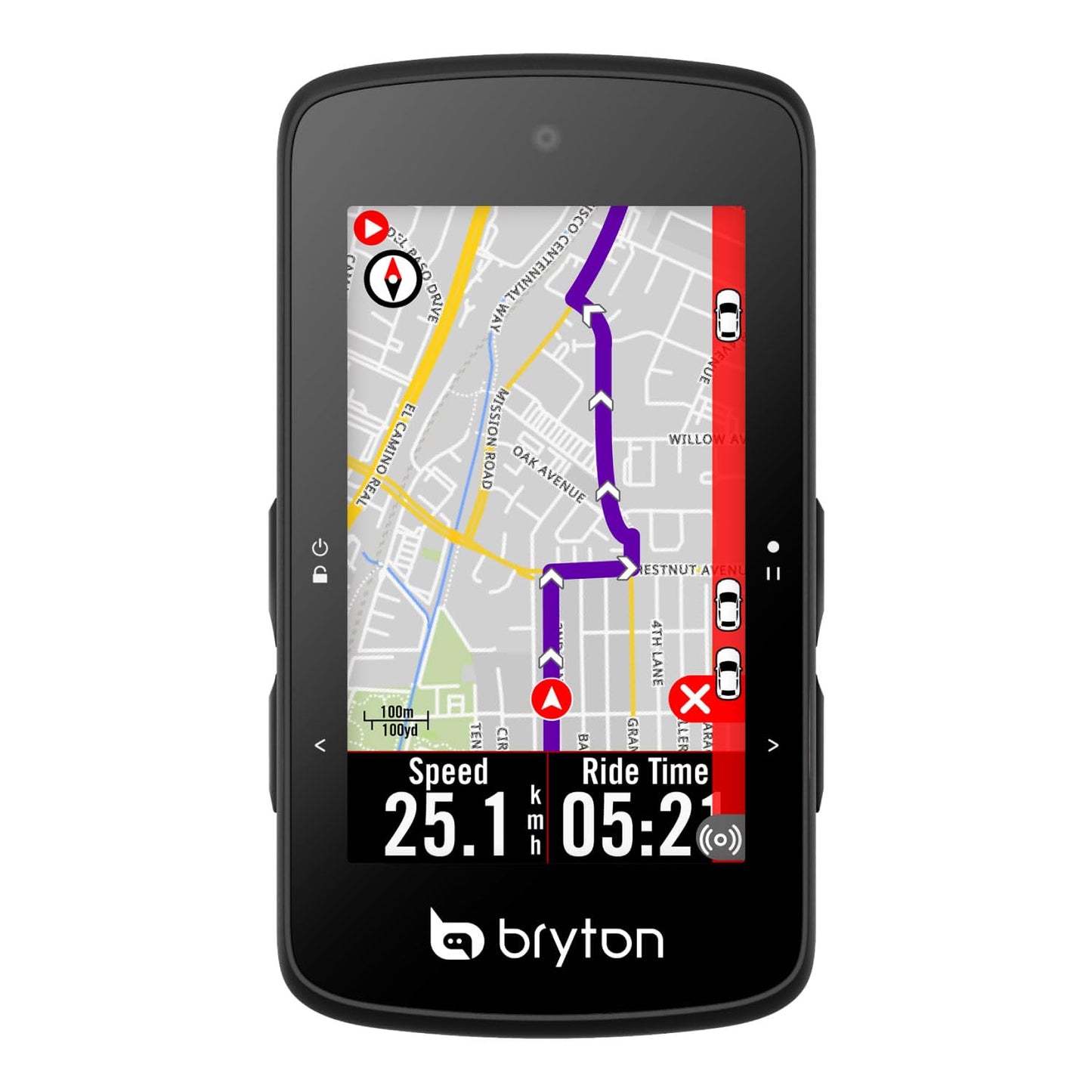 Bryton Rider 750SE Ordinateur de vélo GPS à écran Tactile Couleur LCD 2,8", Carte UE Hors Ligne, Compatible avec Le Radar de vélo, 40 Heures d'autonomie, Navigation avec trajectoire Courbe par Virage